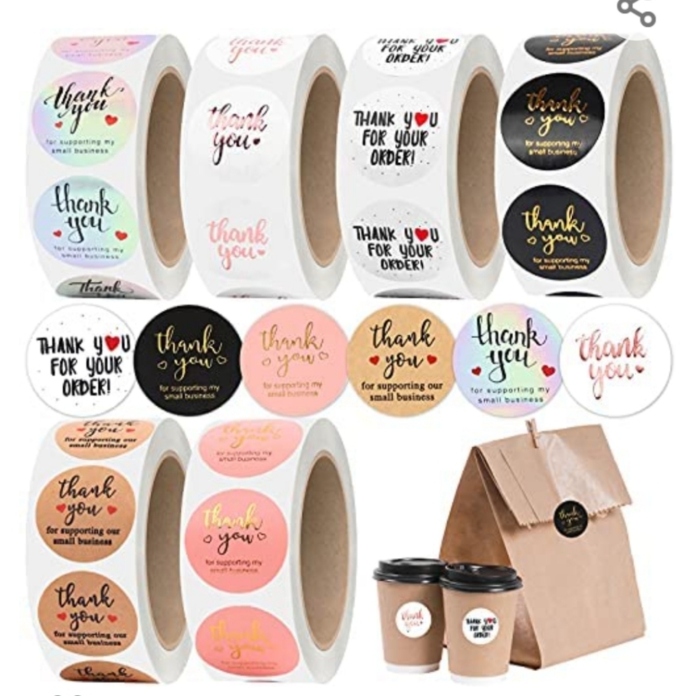 Poly Mailers 50pc Starter Pack w/Stickers - Picture 14 of 16